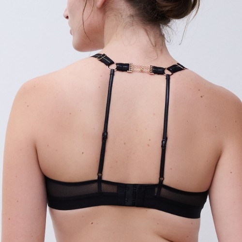 Chantelle Reptilia schwarz ohne bügel bh