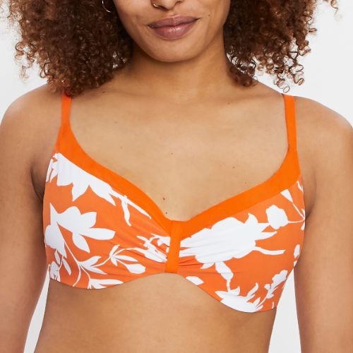 Chantelle Bademode Tropical orange unwattierter bikini bh