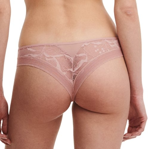 Chantelle True Lace pink slip