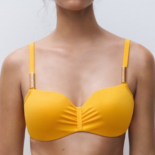 Chantelle Bademode Icon gelb gemoldefer bikini bh