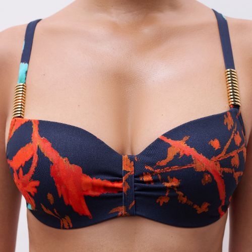 Chantelle Bademode Icon grau gemoldefer bikini bh