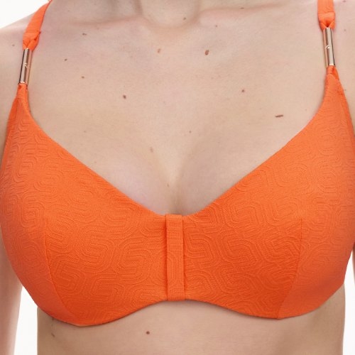 Chantelle Bademode Hera orange unwattierter bikini bh