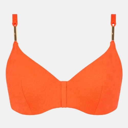 Chantelle Bademode Hera orange unwattierter bikini bh