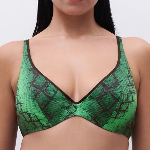 Chantelle Bademode Totem grün unwattierter bikini bh