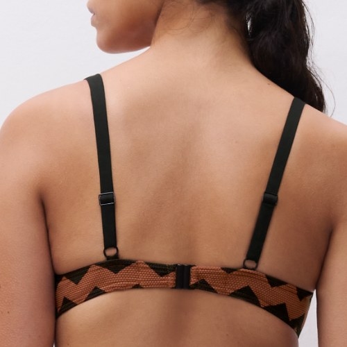 Chantelle Bademode Totem braun gemoldefer bikini bh