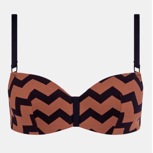 Chantelle Bademode Totem braun gemoldefer bikini bh