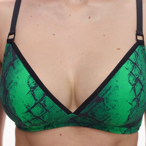 Chantelle Bademode Totem grün unwattierter bikini bh