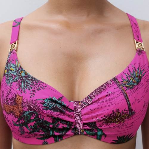 Chantelle Bademode Sauvage pink unwattierter bikini bh