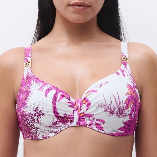 Chantelle Bademode Sauvage weiß unwattierter bikini bh