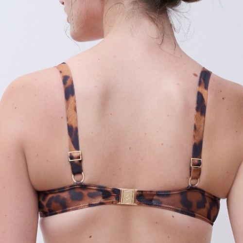 Chantelle Bademode Sauvage braun unwattierter bikini bh