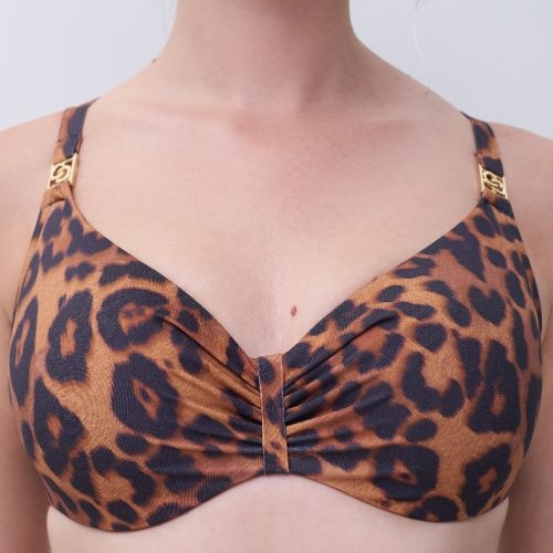 Chantelle Bademode Sauvage braun unwattierter bikini bh
