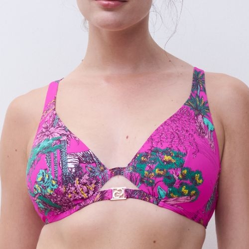 Chantelle Bademode Sauvage pink unwattierter bikini bh