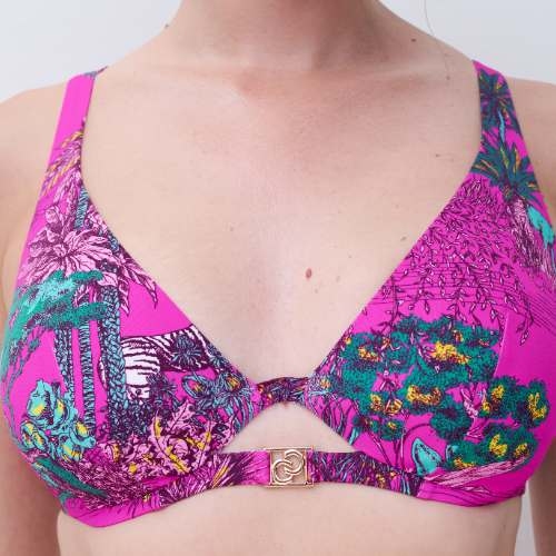 Chantelle Bademode Sauvage pink unwattierter bikini bh