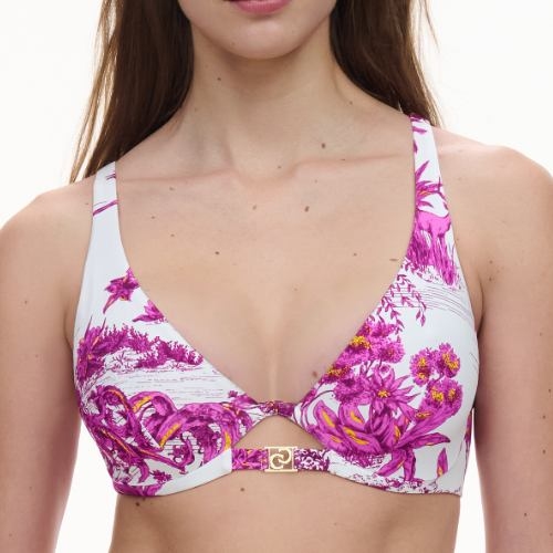 Chantelle Bademode Sauvage weiß unwattierter bikini bh