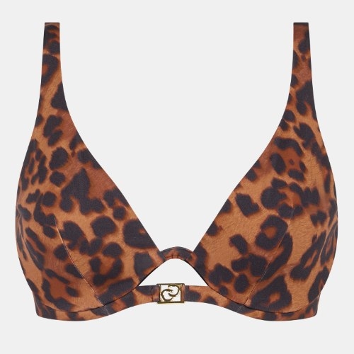 Chantelle Bademode Sauvage braun gemoldefer bikini bh