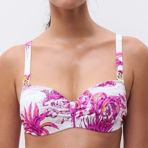 Chantelle Bademode Sauvage weiß gemoldefer bikini bh