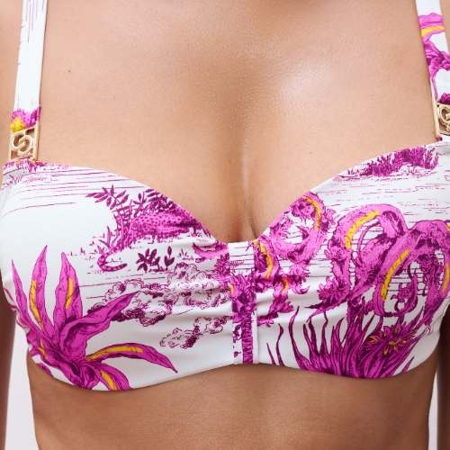 Chantelle Bademode Sauvage weiß gemoldefer bikini bh