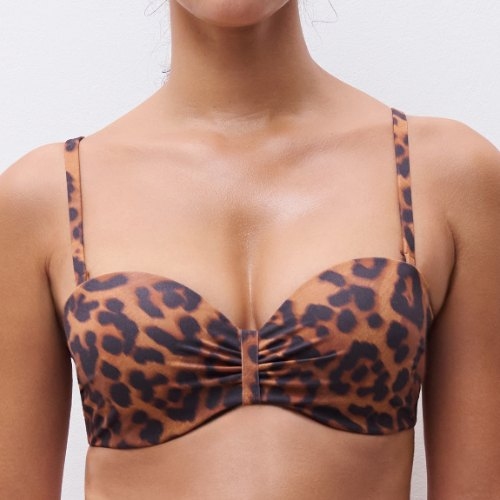 Chantelle Bademode Sauvage braun gemoldefer bikini bh