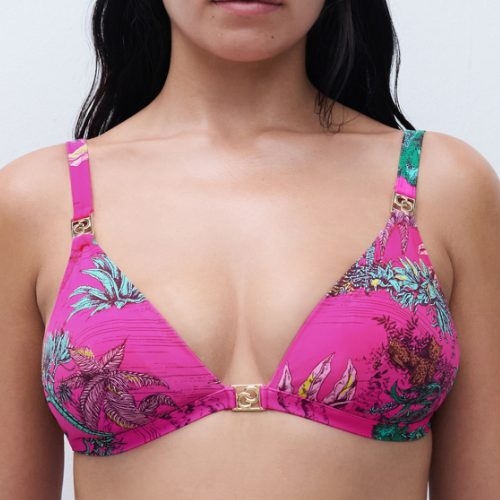 Chantelle Bademode Sauvage pink unwattierter bikini bh