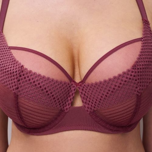 Chantelle Play aubergine nicht geformter bh