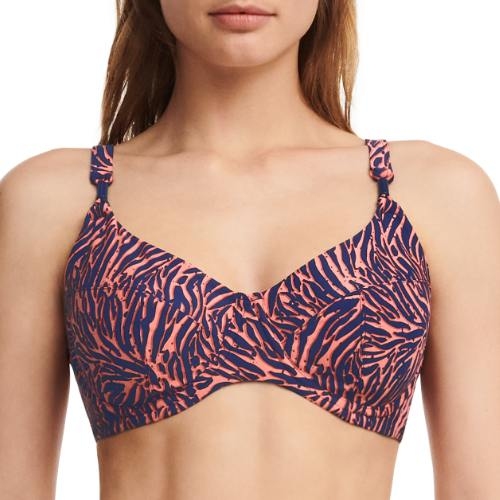 Femilet Badmode Tidra navy-blau/pink unwattierter bikini bh