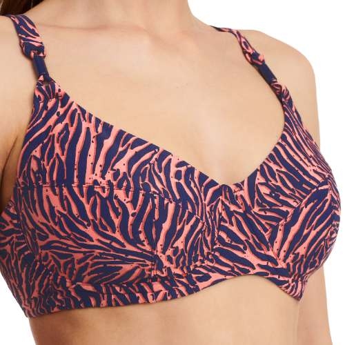 Femilet Badmode Tidra navy-blau/pink unwattierter bikini bh