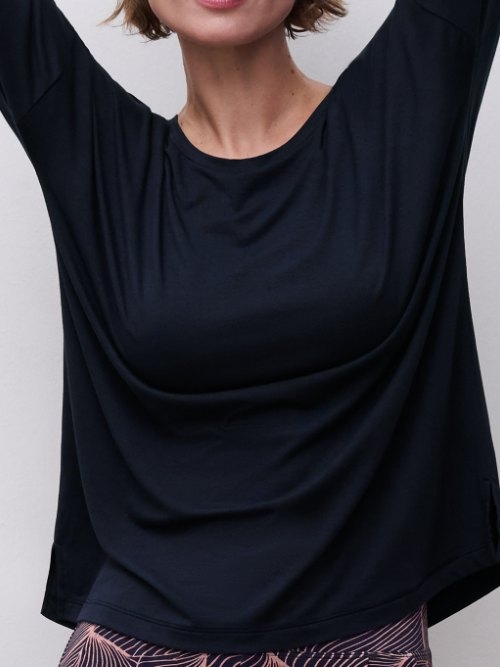 Femilet Nachtmode Yara blau schlafshirt