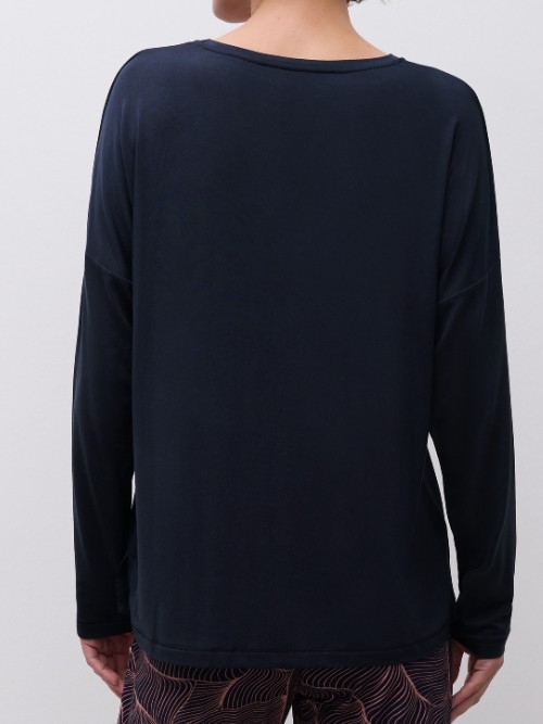 Femilet Nachtmode Yara blau schlafshirt