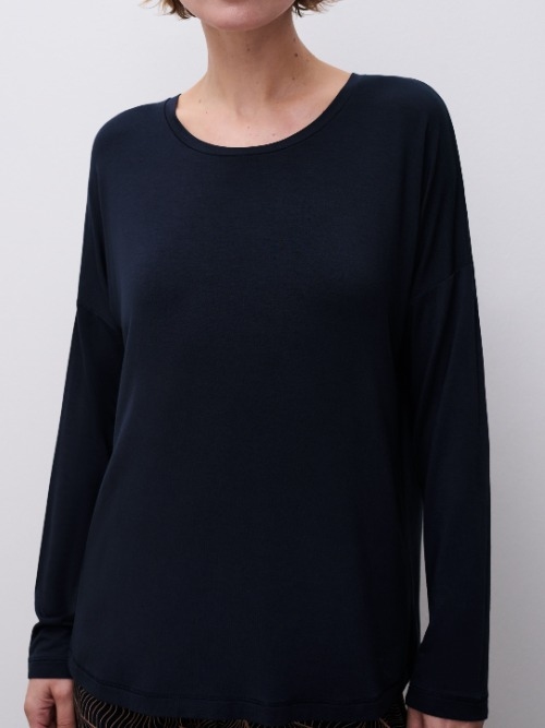 Femilet Nachtmode Yara blau schlafshirt