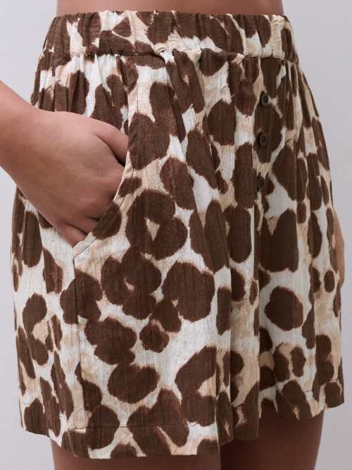 Femilet Nachtmode Layla braun/print pyjama-hose