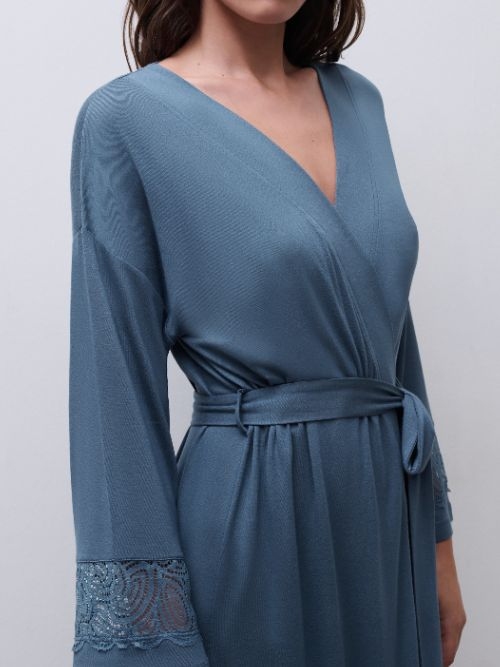 Femilet Nachtmode Josie jeans blau kimono