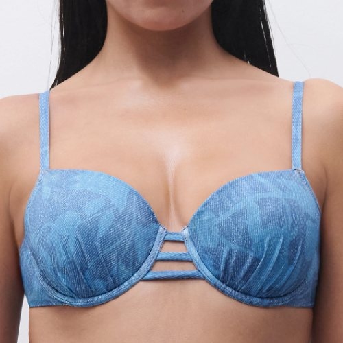 Chantelle Bademode Easy Pop jeans blau gemoldefer bikini bh