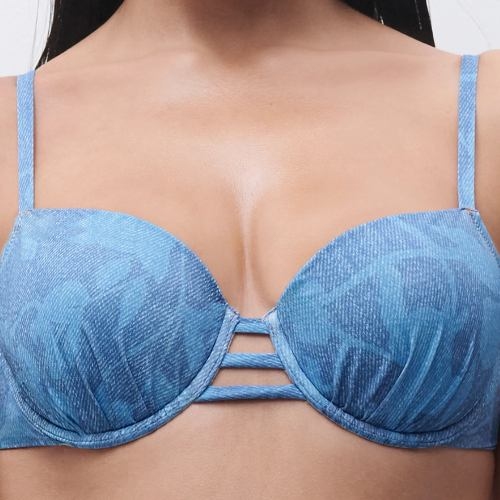 Chantelle Bademode Easy Pop jeans blau gemoldefer bikini bh