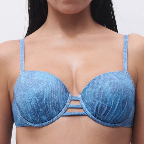 Chantelle Bademode Easy Pop jeans blau gemoldefer bikini bh