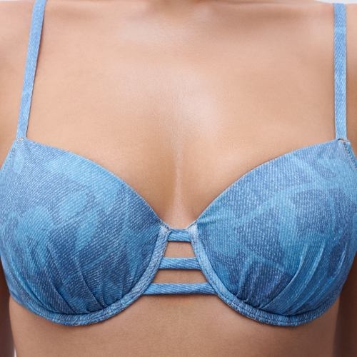Chantelle Bademode Easy Pop jeans blau gemoldefer bikini bh
