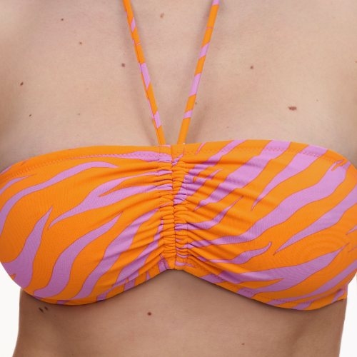 Chantelle Bademode Easy Pop orange/pink unwattierter bikini bh