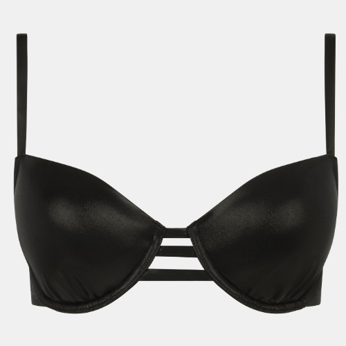 Chantelle Bademode Metallic schwarz gemoldefer bikini bh