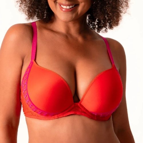 Chantelle Poison rot/pink push up bh