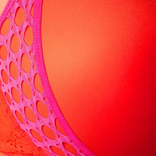 Chantelle Poison rot/pink push up bh