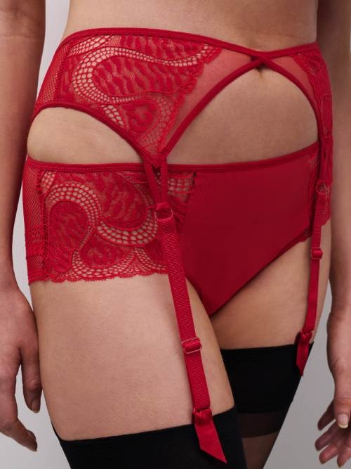 Chantelle Amor rot strumpfhalter