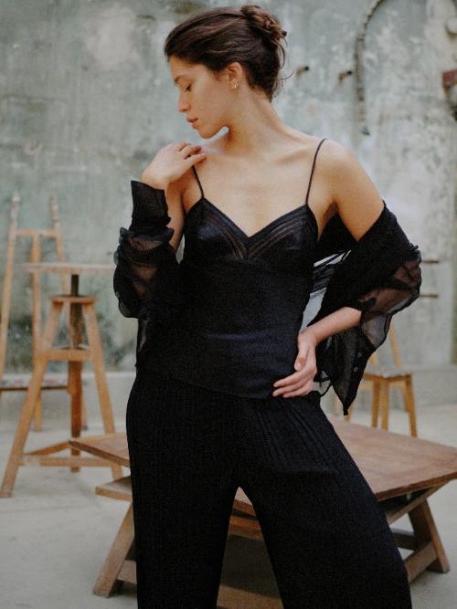 Chantelle Nachtmode Nightshade schwarz schlafshirt