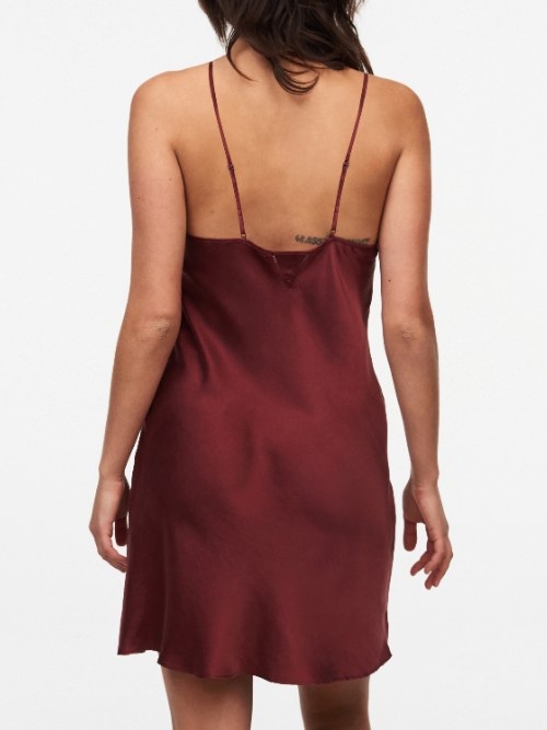 Chantelle Nachtmode Nightshade weinrot slipdress