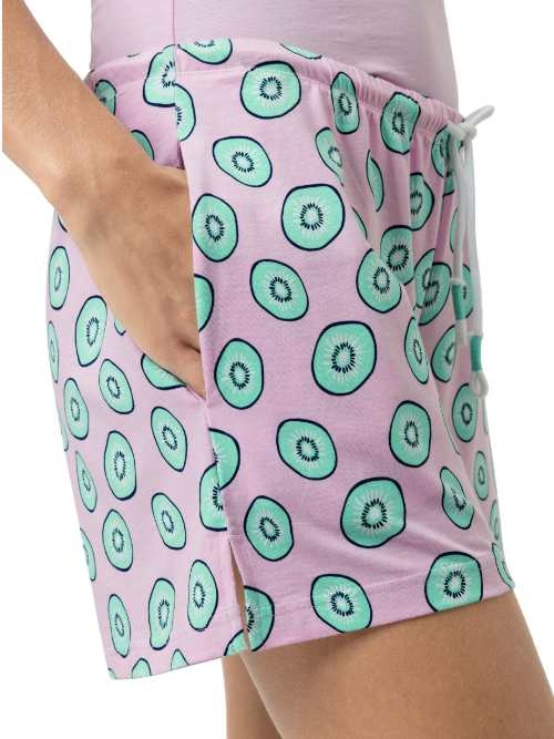 Mey Nachtmode Flashy Fruits pink pyjama-hose
