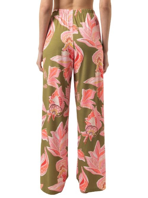 Mey Nachtmode Flower Whirl grün/print pyjamahose