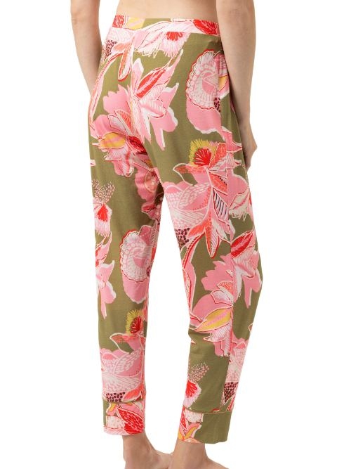 Mey Nachtmode Flower Whirl grün/print pyjamahose