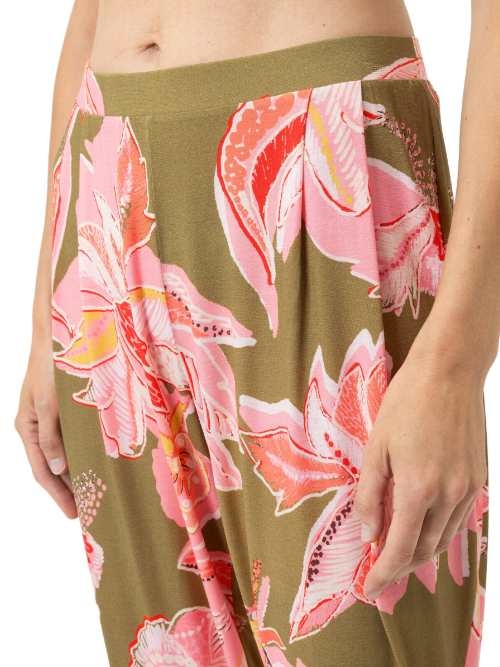 Mey Nachtmode Flower Whirl grün/print pyjamahose