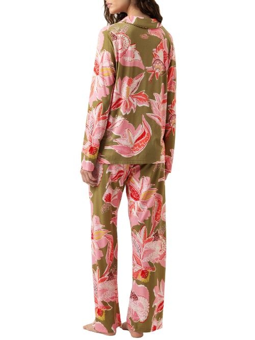 Mey Nachtmode Flower Whirl grün/print pyjama