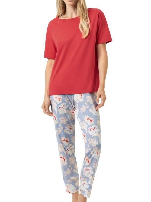 Mey Nachtmode Petal Paradise rot pyjama