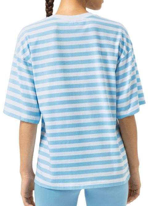 Mey Nachtmode Straight Waves blau schlafshirt