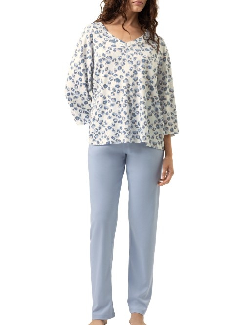 Mey Nachtmode Wild Violets blau pyjama